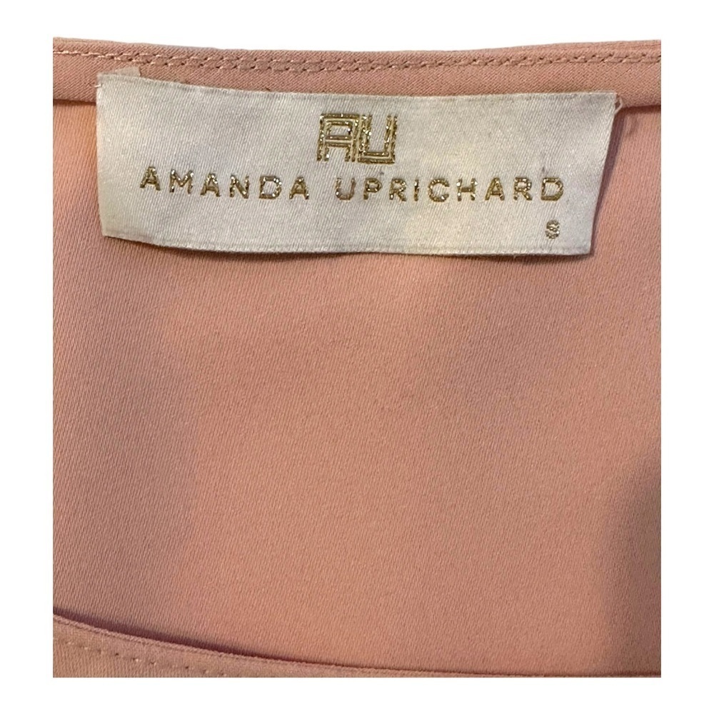 Amanda Uprichard Cold Shoulder Pink Blouse Small - Picture 4 of 5